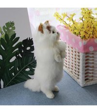 Magideal Suntek Gerçekçi Kedi Modeli Oyuncak Kedi Peluş Oyuncak