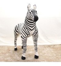 Alibee Siyah Beyaz Bee Man Zebra Peluş Oyuncak