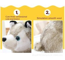 Alibee Beyaz Prodigy Toy Husky Bebek Peluş Oyuncak