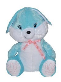 Selay Oyuncak Tavşan Mavi 58 cm Peluş Oyuncak