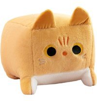 Jzcat Sarı Sevimli Hayvan Kare Kedi 30 cm Peluş Oyuncak