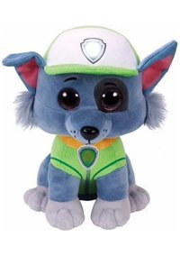 Yucama Gri Büyük Gözlü Rocky Paw Patrol Bebek 23 cm Peluş Oyuncak