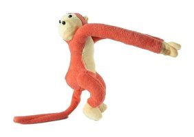 Erzi Peluş Maymun Sevimli Sarılan Maymun Turuncu 50 cm Peluş Oyuncak