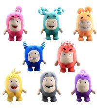 Alibee Sinley 8 Adet Oddbods Karikatür Mor 18 cm Peluş Oyuncak