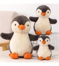 Yucama Beyaz 3 Parçalı Penguen Peluş Oyuncak