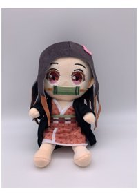 Alibee Manjia Peluş Bebek Tanjiro Kamado Nezuko Kamado 25 cm Peluş Oyuncak