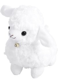 Jzcat Beyaz Çocuk Sevimli Kuzu Bebek 25 cm Peluş Oyuncak