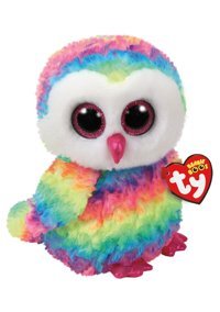 Ty Beanie Boos Owen Rengarenk Baykuş 15 cm Peluş Oyuncak