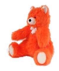 Bambi Tüylü Ayı Turuncu Büyük Boy 62 cm Peluş Oyuncak