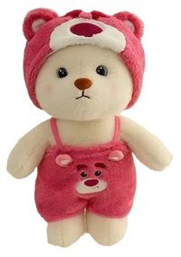 Yucama Bebek Ayı Giydirme Kırmızı Peluş Oyuncak