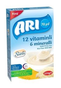 Arı 12 Vitaminli 6 Mineralli Sütlü Pirinç Unu 200 gr