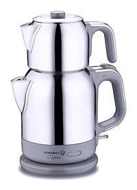 Korkmaz Çaytema A331 Otomatik Çelik Demlikli 1600 W Çelik Gövdeli Mor Çay Makinesi
