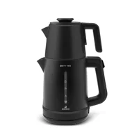 Karaca Berry Tea XL 2 In 1 Otomatik Çelik Demlikli 1700 W Plastik Gövdeli Siyah Çay Makinesi