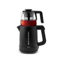 Karaca Tea Grande XL Otomatik Cam Demlikli 1700 W Plastik Gövdeli Siyah Çay Makinesi