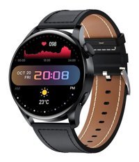 Cbtx Global GW69 Deri Akıllı Saat Kahverengi