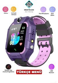 Smartblade Q19 Sim Kartlı Kameralı Çocuk Akıllı Saat Mor