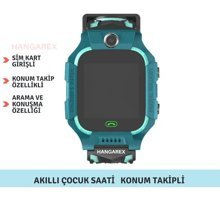 Hangarex Q90 Kameralı Çocuk Akıllı Saat Mavi