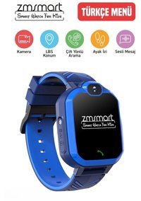 Zmsmart Kameralı Çocuk Akıllı Saat Lacivert