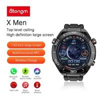 Atongm X - Men Erkek Akıllı Saat Siyah