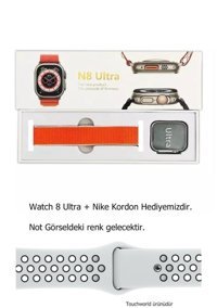 Qifit Watch 8 Ultra N8 Akıllı Saat Beyaz