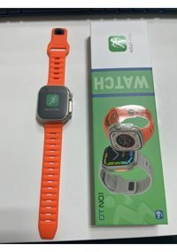 Laxsam DT8 Ultra DT NO.1 Akıllı Saat Gümüş - Turuncu