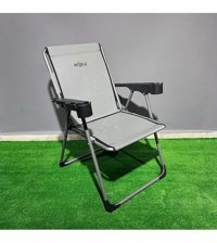 Argeus A-01 Kolçaklı Koyu Gri Tekli Kamp Sandalyesi