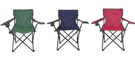 Andoutdoor Katlanır Kolçaklı Çok Renkli Tekli Kamp Sandalyesi