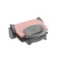 Conti CG-932 1 Dilim Alüminyum Çıkartılabilir Plaka Pembe Izgaralı Tost Makinesi