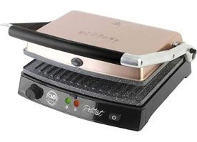Cvs Petitost Lüx 4 Dilim Granit Çıkartılabilir Plaka Çift Taraflı Rose Gold Tost Makinesi