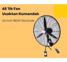 Öztümsan Kumandalı Duvar Sanayi Tipi Vantilatör