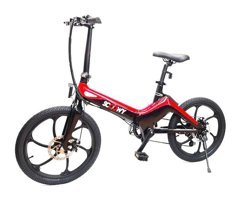 Scoowy 250 W 45 Km 20 Jant 7 Vites Katlanır Şehir / Tur Elektrikli Bisiklet Mavi