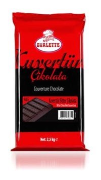 Katsan Ovalette Kuvertür Bitter Çikolata 2500 gr