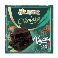 Ülker Kare Vegan Bitter Çikolata 60 gr 6 Adet