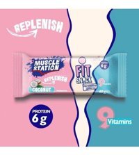 Muscle Station Station Fit Snack Bar Meyveli Çikolata 40 gr 9 Adet
