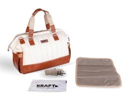 Kraft Lava Bebek El Çantası Beyaz - Turuncu