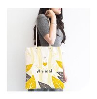 Realhomes I Love Animals Tasarımlı Kumaş Bebek Omuz Çantası