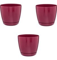 Favilla Floris 3 Adet Tabaklı 6 lt Saksı Bordo