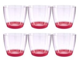 Favilla Yuvarlak 6 Adet 750 ml Saksı Pembe