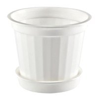 Hiper Tabaklı 480 ml Saksı Beyaz