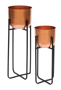 Greenmall Cruz Ayaklı Metal Büyük Boy Saksı