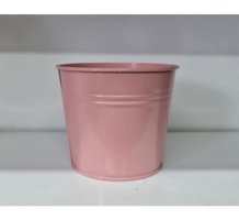 Feronya Metal Kova Saksı Pembe