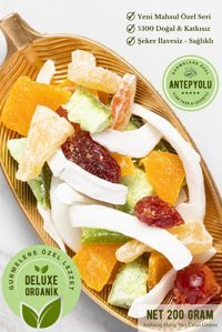 Antepyolu Organik Şekersiz Çekirdeksiz Karışık Kuru Meyve 200 gr