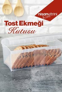 Nisan Vitrini Kapaklı Şeffaf Ekmek Kutusu