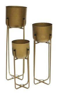 Greenmall Superbia Ayaklı Metal Küçük Boy Saksı