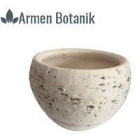 Armen Botanik Antik Görünümlü Eskitme Toprak Saksı Çok Renkli