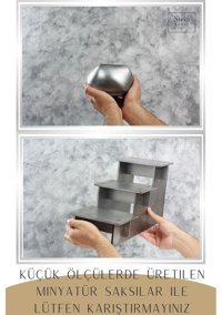 Evene Ayaklı Ahşap Büyük Boy 3 Adet Spiral Oval Model Saksı Gümüş Eskitme
