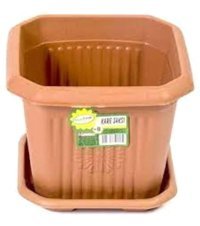 Köy Tohumları Plastik 10 Adet 4 lt Kare Saksı