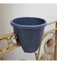 Asenya Plastik 3 Adet 7.5 lt Saksı Gri