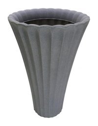 Dekorsende Plastik Konik Saksı Gri