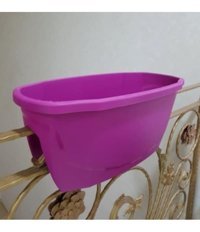 Asenya Plastik 2 Adet 15.5 lt Saksı Bordo